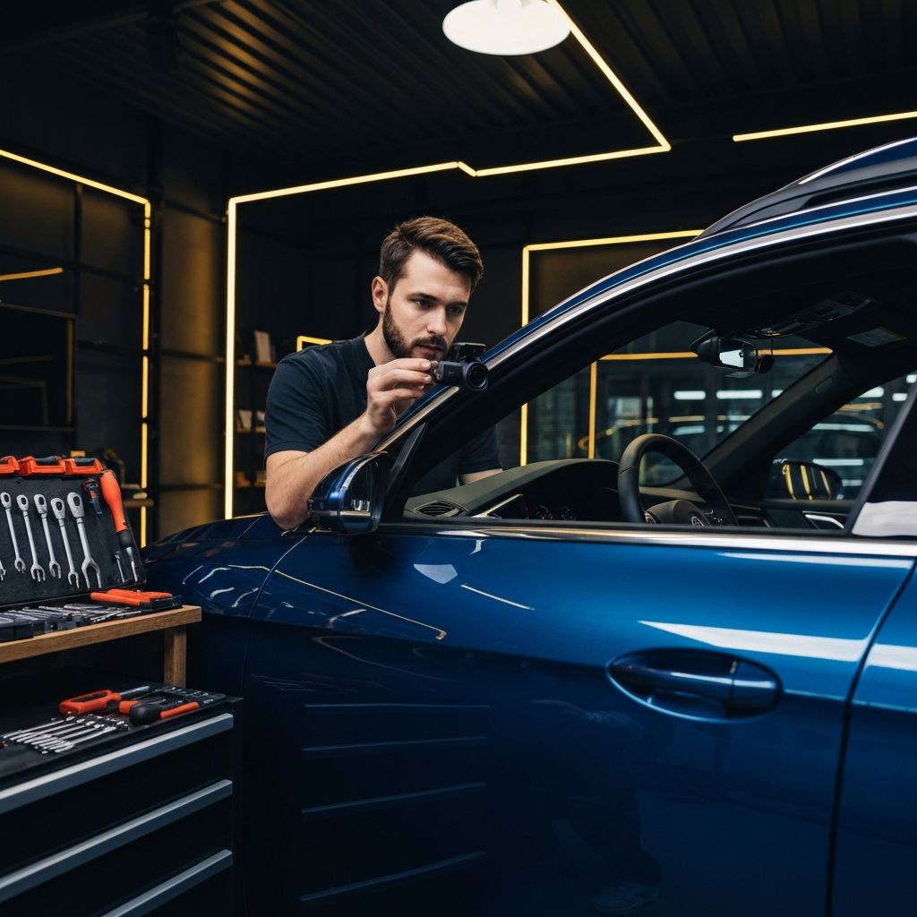 Lắp đặt phụ kiện ô tô